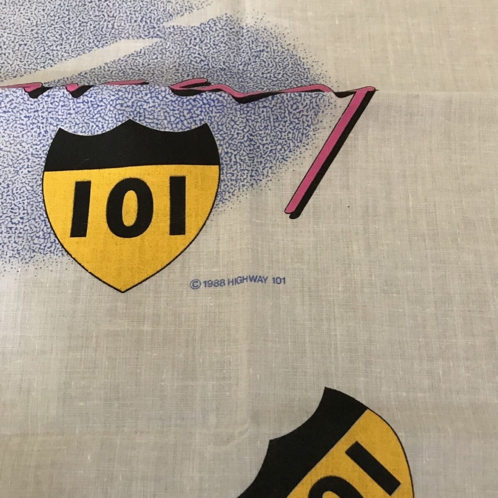 Highway 101 bandana/scarf. - Picture 2 of 2